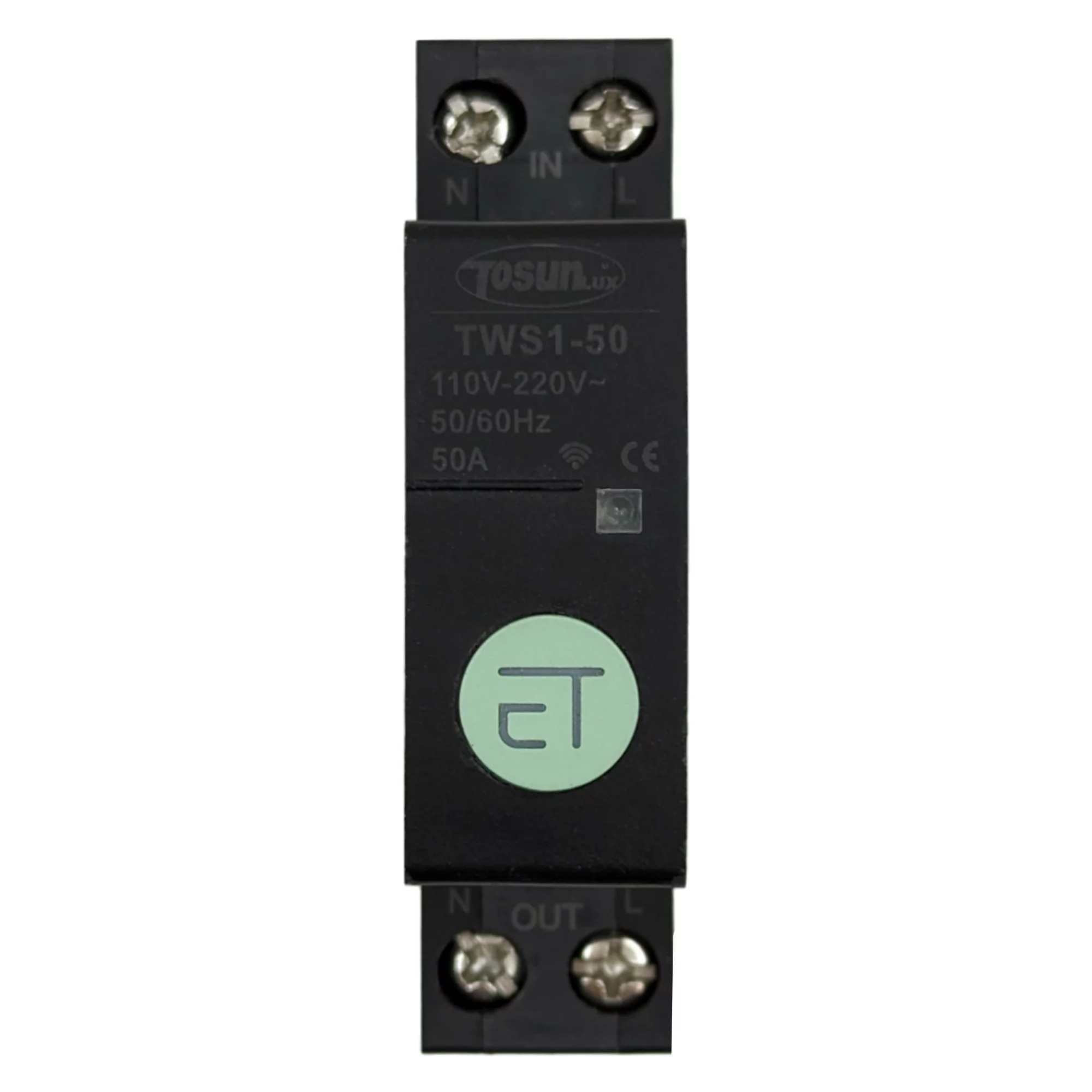 AC220V Smart WiFi Disyuntor en miniatura PA66-DSM Conchas ignífugas Soporte  WiFi teléfono móvil APP Control remoto (2P 100A)