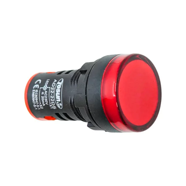 Indicador LED Rojo para montaje en panel | 8436602504622