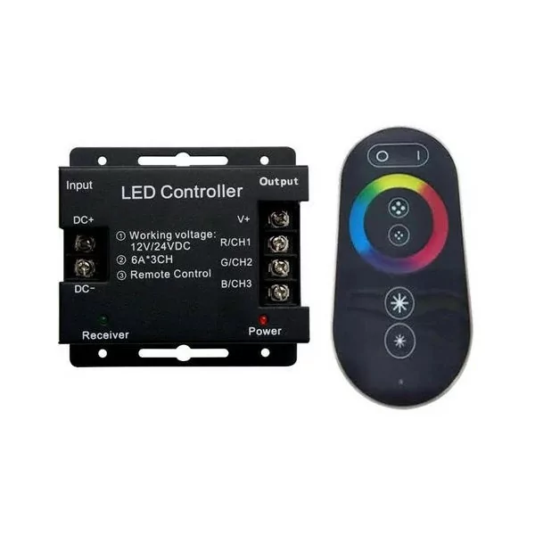 Controlador LED RGB con control remoto | 8436579570521